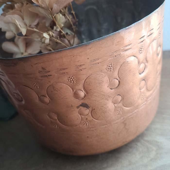 イタリア蚤の市・古道具・ブロカント・金属・銅バケツ(L) | 旅する