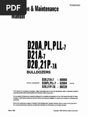 Operation & Maintenance Manual: Bulldozers | PDF | Safety | Hazards