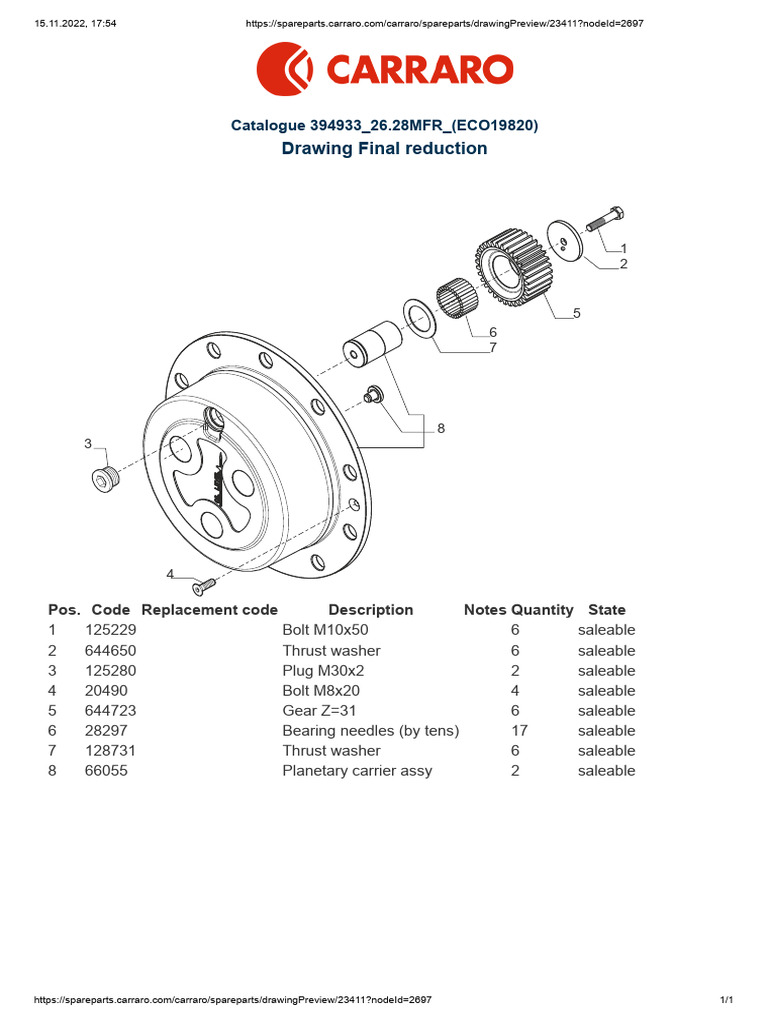 Carraro Parts Catalog Overview | PDF | Vehicles | Vehicle Technology