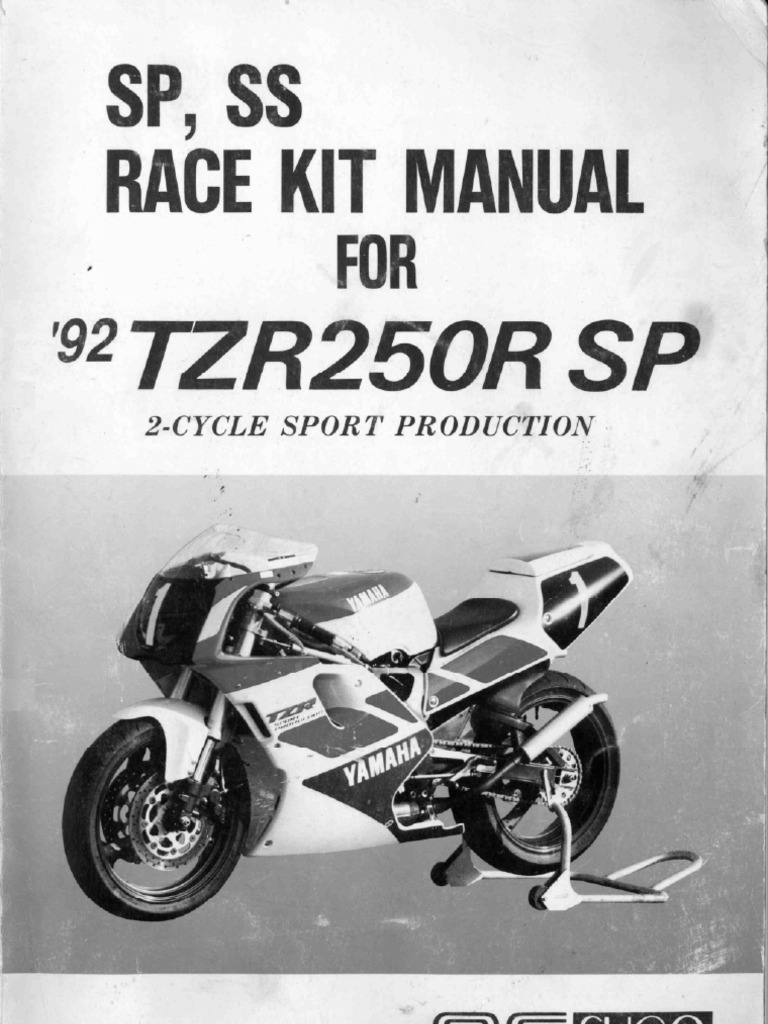 Yamaha TZR250 3xv SP F3 Sugo Manual | PDF | Foreign Language Studies