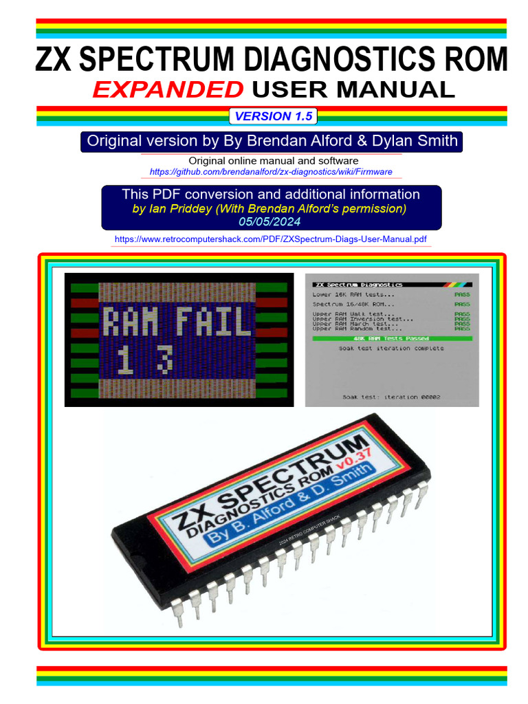 ZX Spectrum Diagnostics Guide | PDF | Read Only Memory | Booting