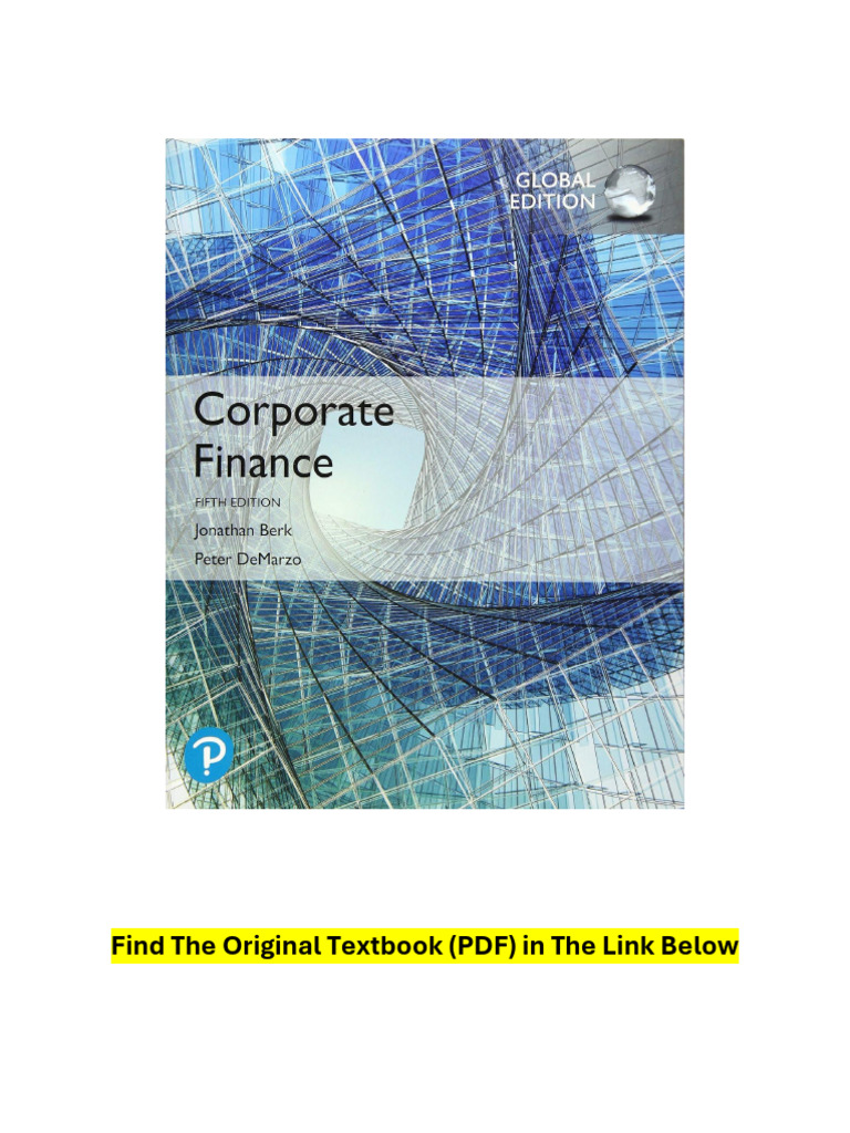 Corporate Finance, Global Edition 5th Edition PDF | PDF