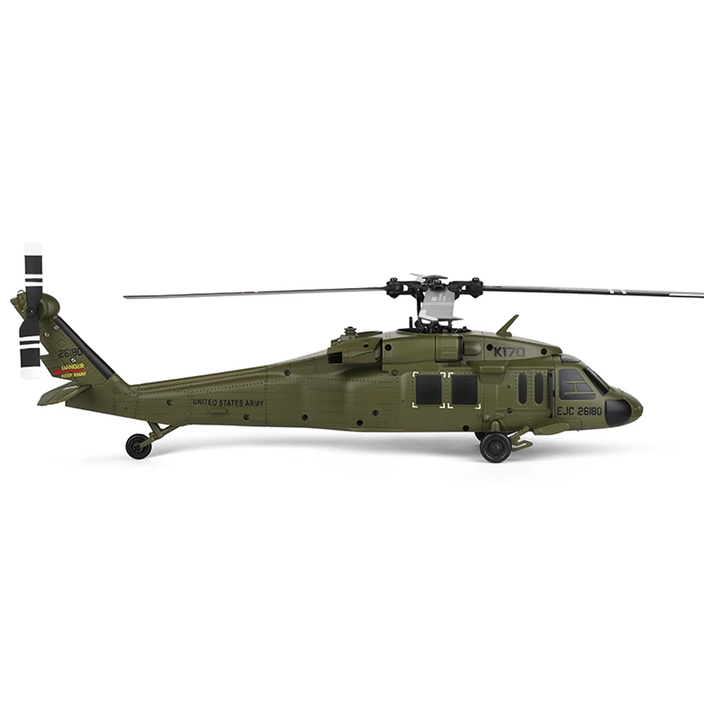 XK K170 UH-60L 2.4G 4CH 6-Axis Gyro Brushless Motor Military Green