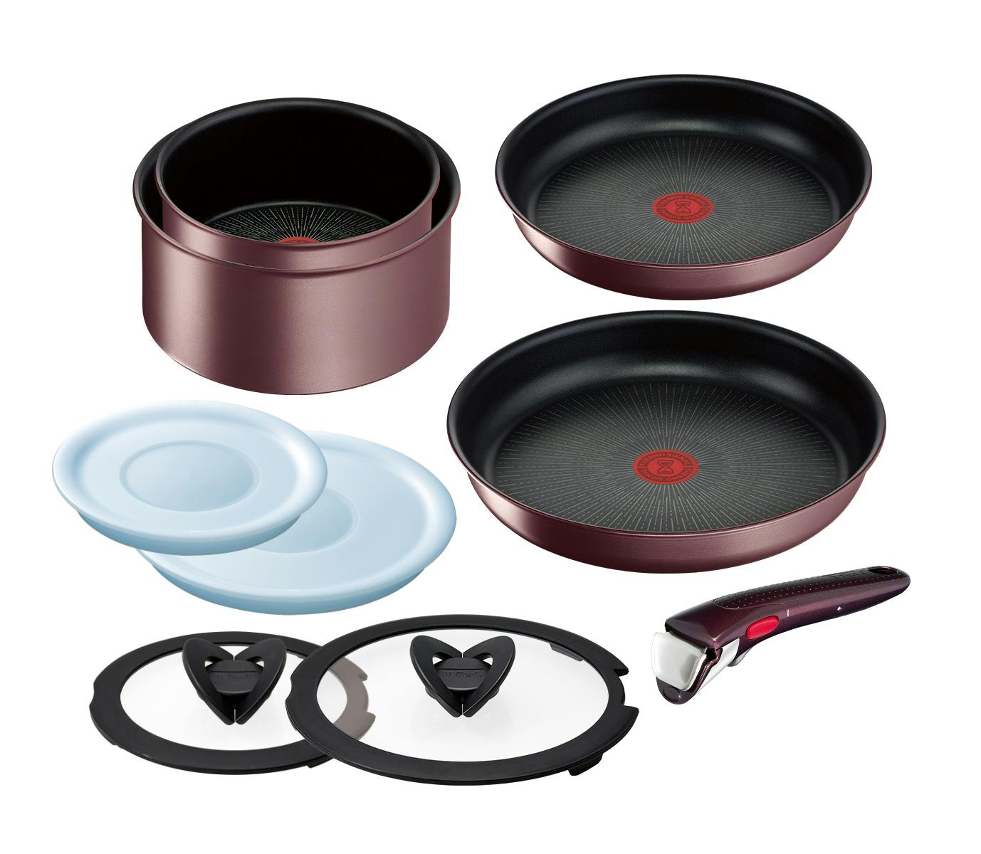 T-fal インジニオ IHマロンブラウン 9点 ブラウン L38591 ガス火・IH