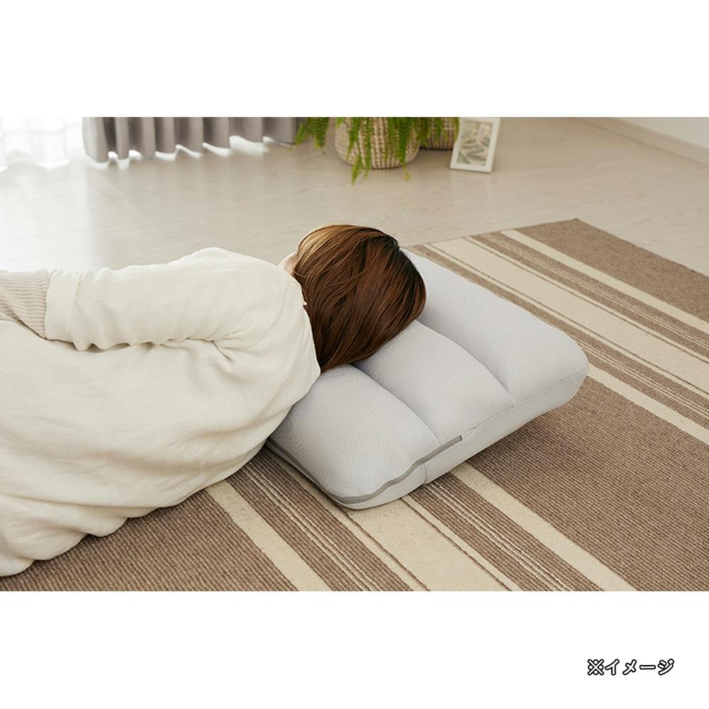 枕にもなる背もたれイス Lepoco クールグレー(販売終了) | 座椅子・座