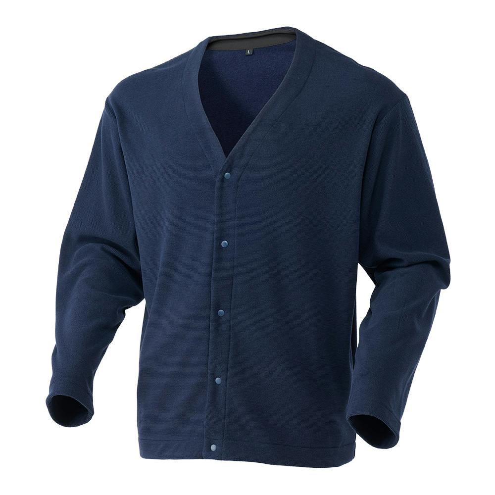 Hot fine ストレッチフリースカーディガン ネイビー LL | 作業着・作業