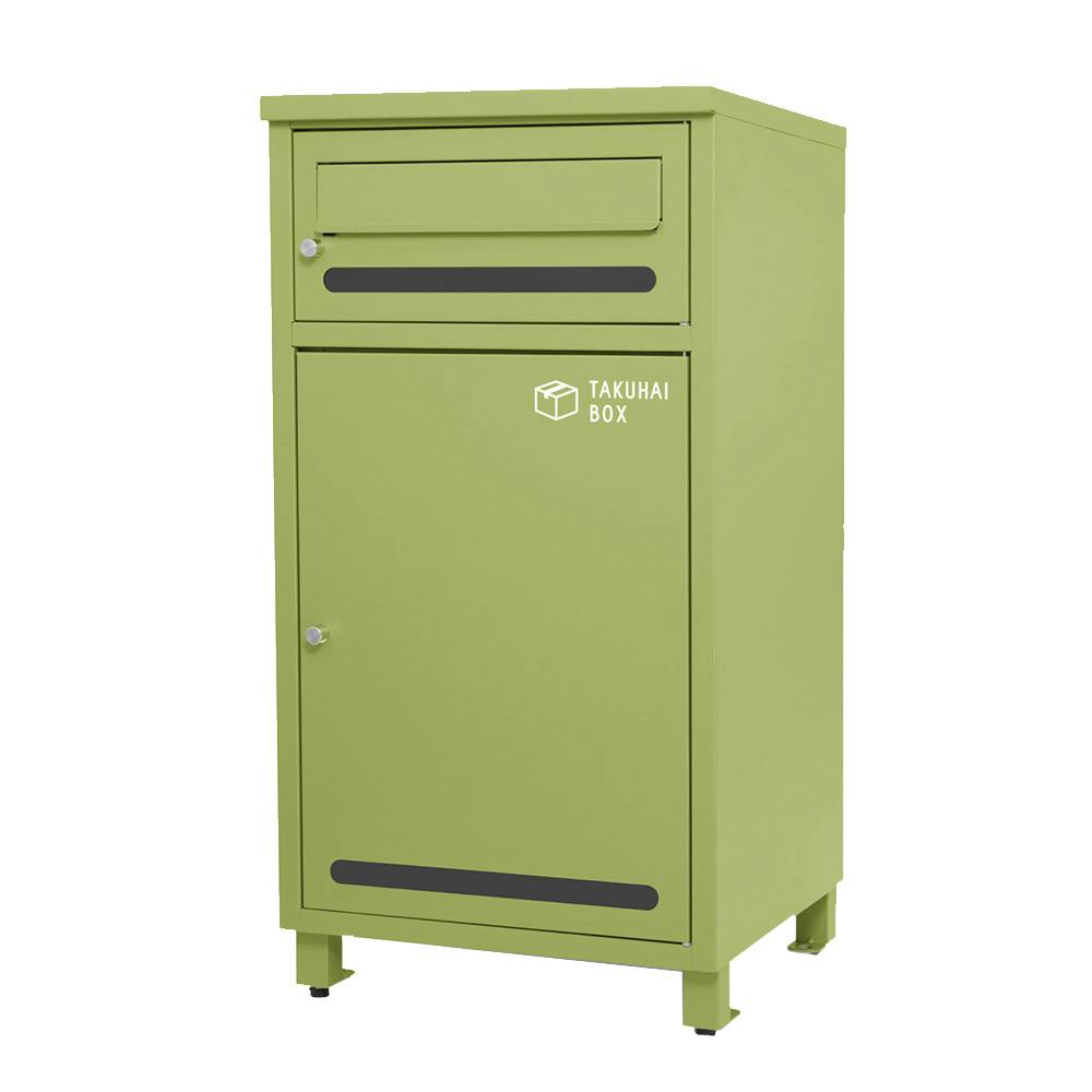 PYKES PEAK 宅配ボックス ポスミー モスグリーン 幅38cm 高さ73cm 奥行