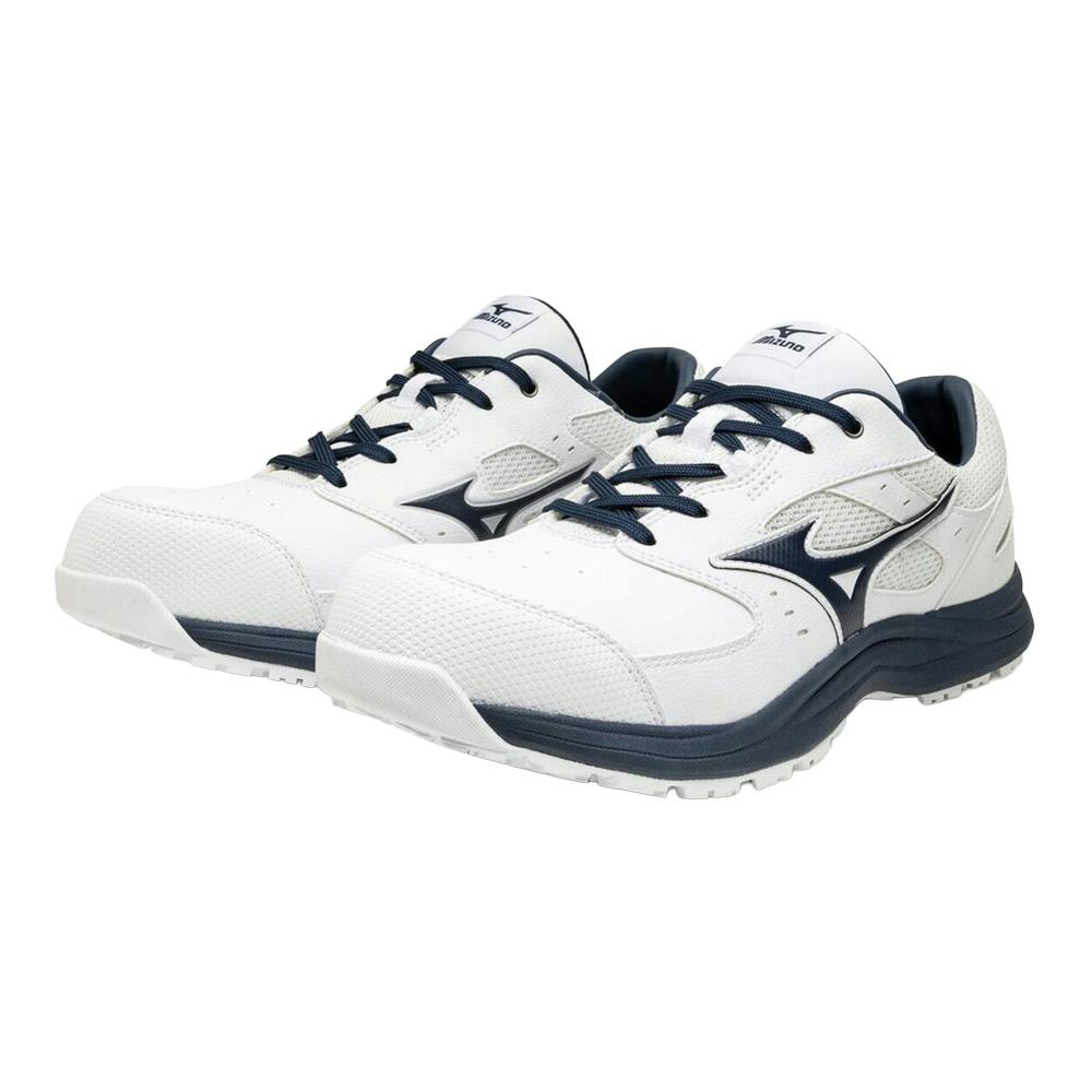 ミズノ 安全靴 オールマイティLSIII 11L F1GA260001 ホワイト×ネイビー