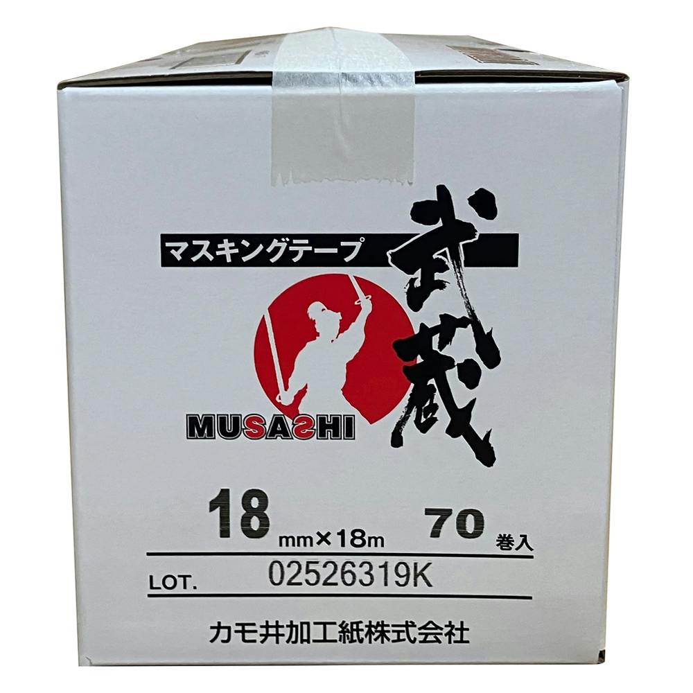 カモイ 武蔵 マスキングテープ 18mm×18m 小箱 | ペンキ（塗料）・塗装