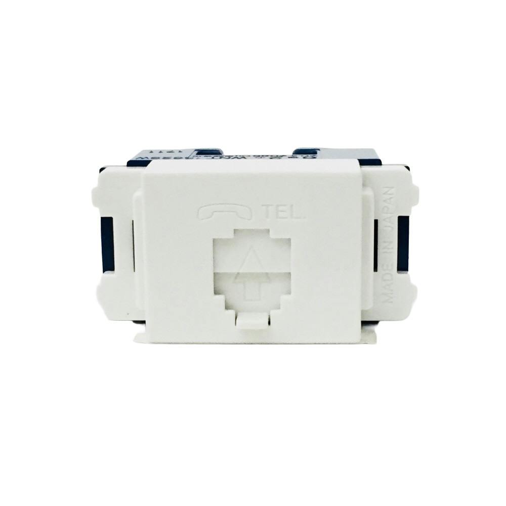 パナソニック 埋込テレホンモジュラジャック 6極2心 フル端子 ホワイト