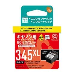 BC-345XL互換 エコリカ リサイクルインク CANON ブラック(顔料) 大容量