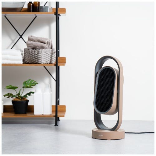 3Dセラミックヒーター＆ファン リモコン付 plusmore キャメル ライフ