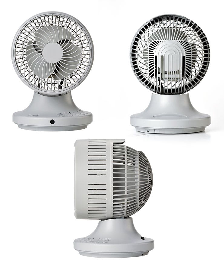 お掃除簡単サーキュレーター 上下左右自動首振り リモコン付き アロマ