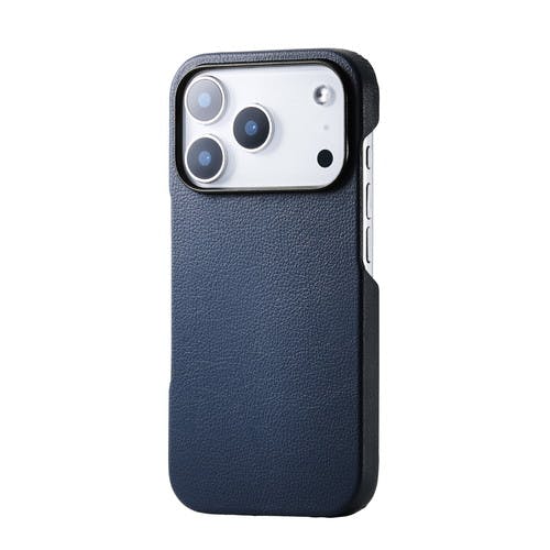 iPhone 17 Pro ケース ソフトレザー 超軽量 薄型 紺色 | 携帯