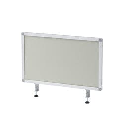 デスクトップパネル(W676×H400・クロスタイプ・グレー) | 文房具・事務