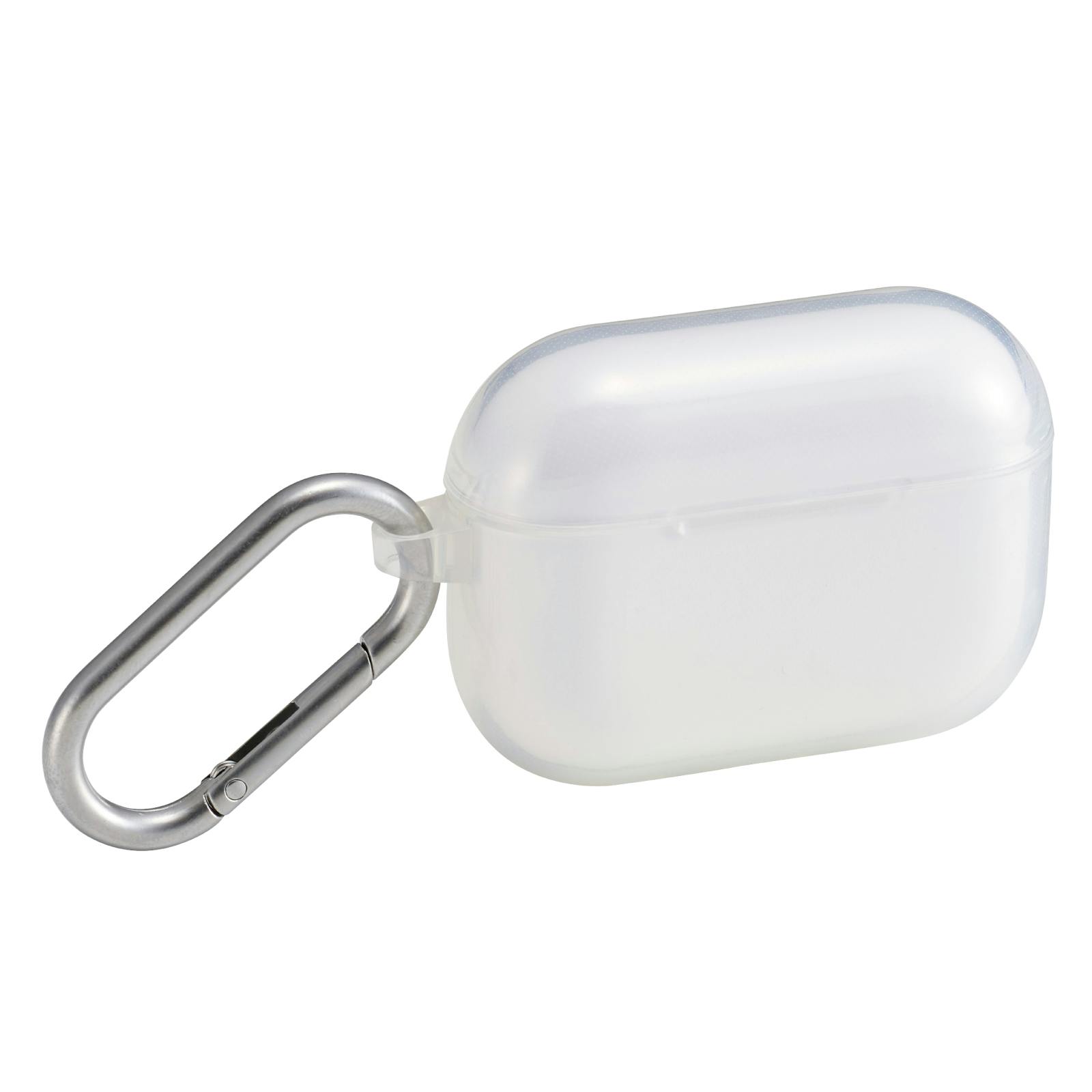 AirPods Pro 3 ケース MagSafe対応 透明 TPU 耐衝撃 カラビナ付 クリア