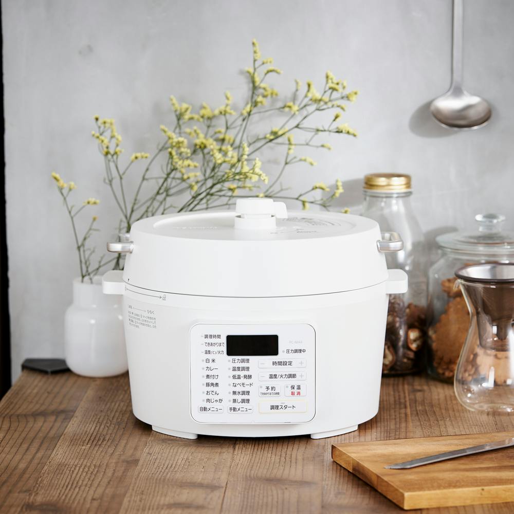 アイリスオーヤマ 電気圧力鍋 4.0L PC-MA4-W ホワイト 調理家電
