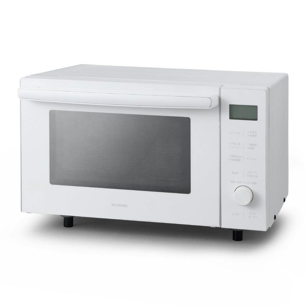 アイリスオーヤマ オーブンレンジ18L MO-F1809-CW ホワイト 電子レンジ