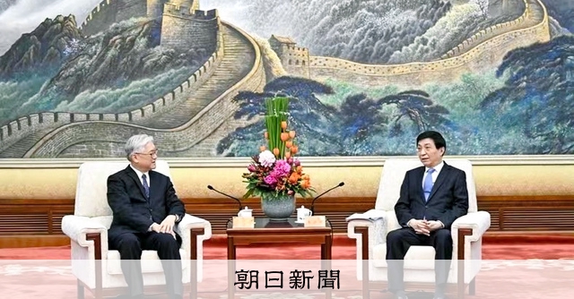 台湾の国民党副主席、中国ナンバー4と会談 党勢好調、厚遇受ける