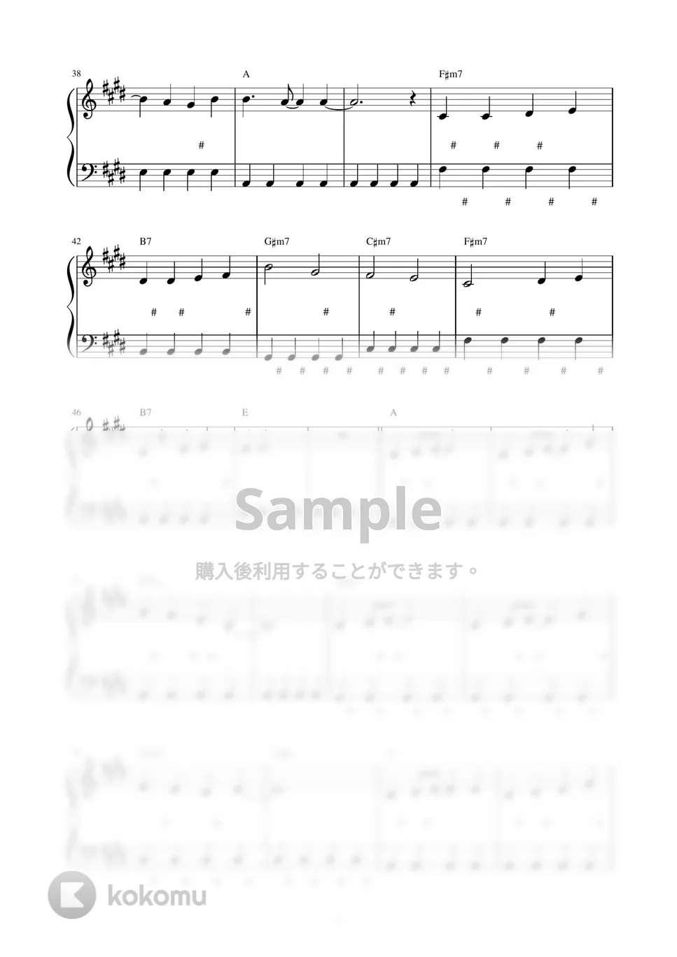 プリンセス プリンセス - Diamonds (ピアノ楽譜 / かんたん両手 / 歌詞