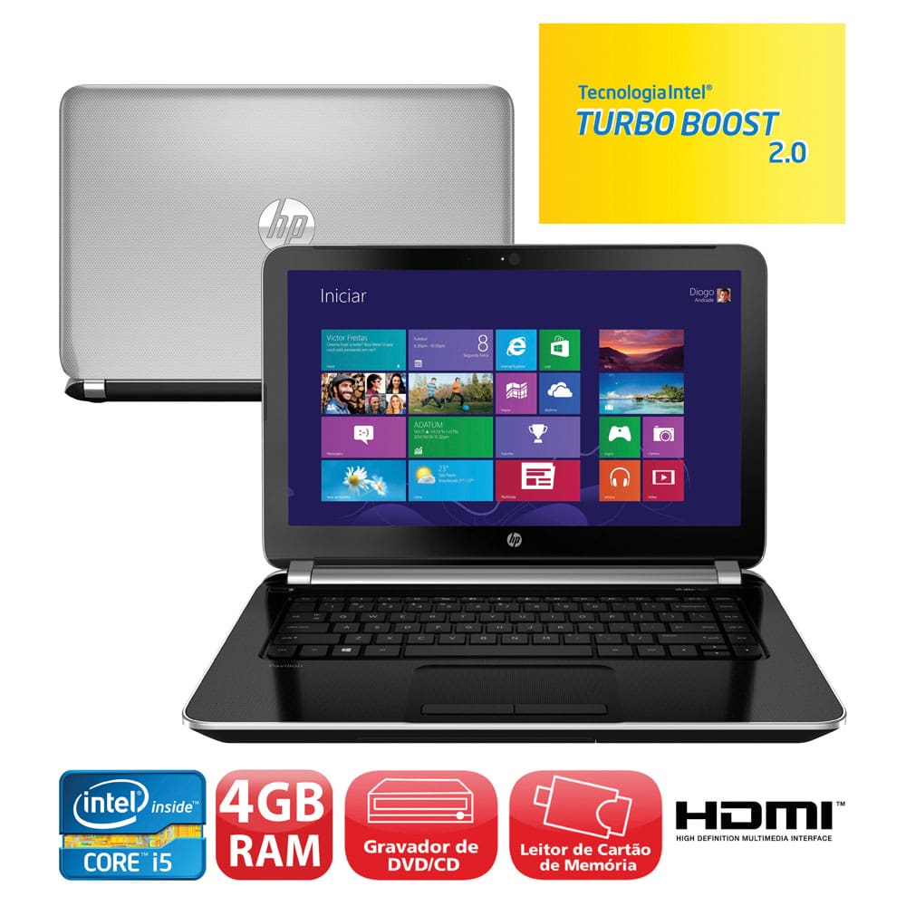 Notebook HP Pavilion 14-n030br Processador Intel® | Casas Bahia