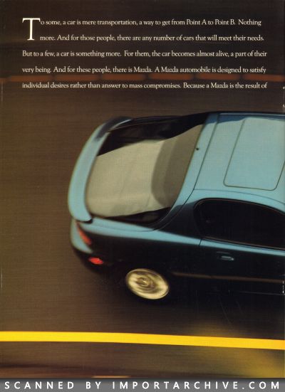 1992 Mazda MX-3 Brochure (Late Version) - ImportArchive