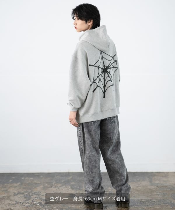 SIDEWAYSTANCE】厚盛ウェブ裏毛ジップパーカー