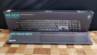 レビュー】ロジクール 「MXパームレスト」(MX10PR)を「MX KEYS」と