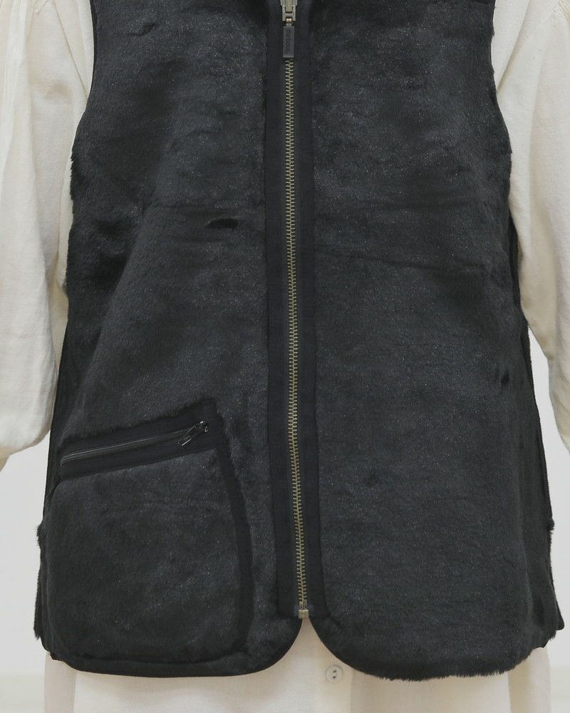 Barbour］WARM PILE ZIP-IN LINERベスト ブラック／バブアー ｜オン