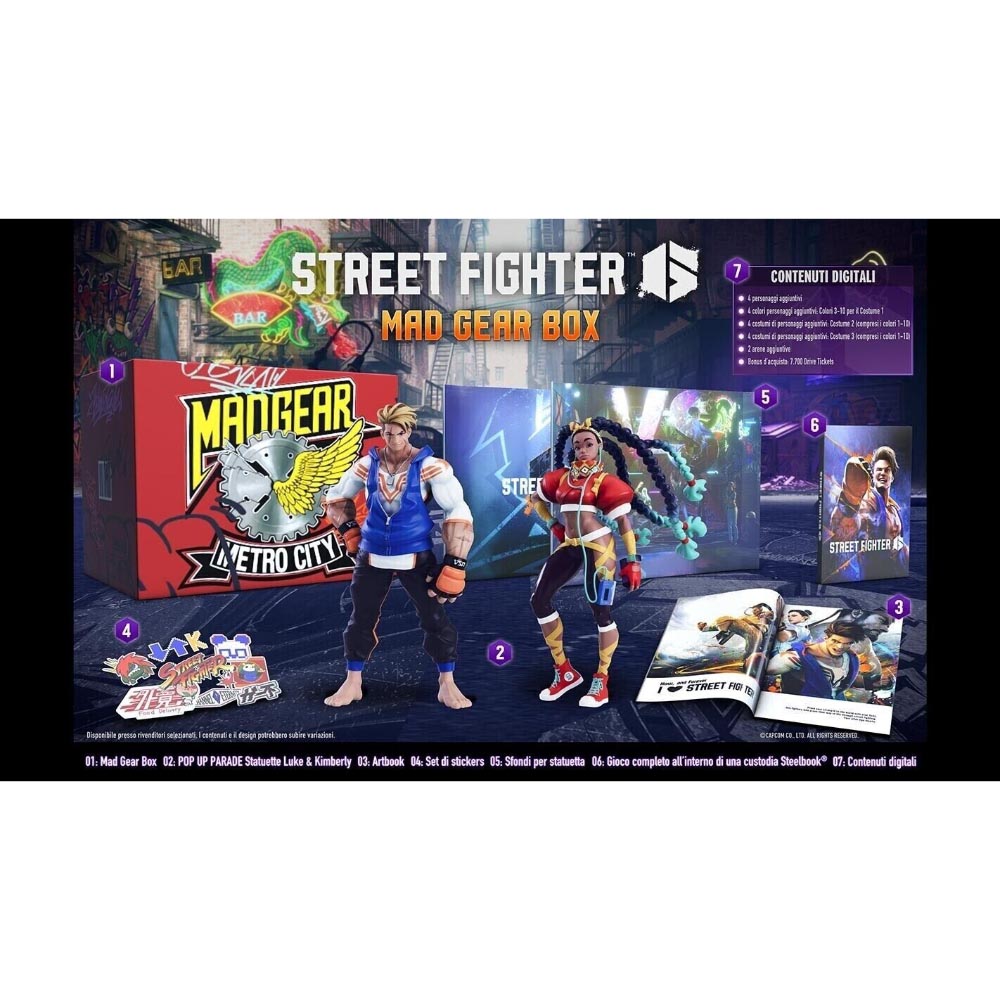 Street Fighter 6 Collector's Edition Mad Gear Box Playstation 4
