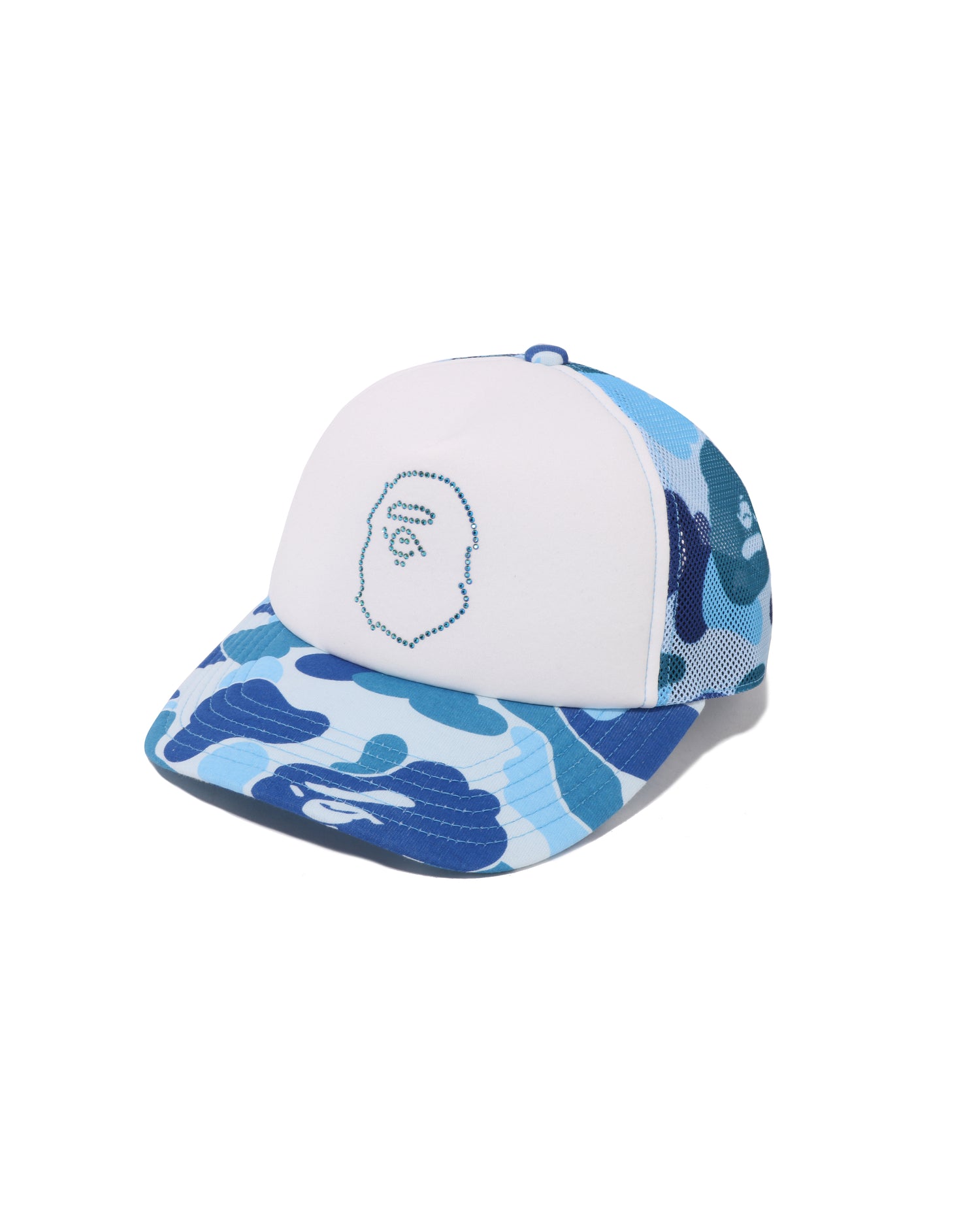 A BATHING APE® Abc Camo Crystal Stone Mesh Cap | Bape official