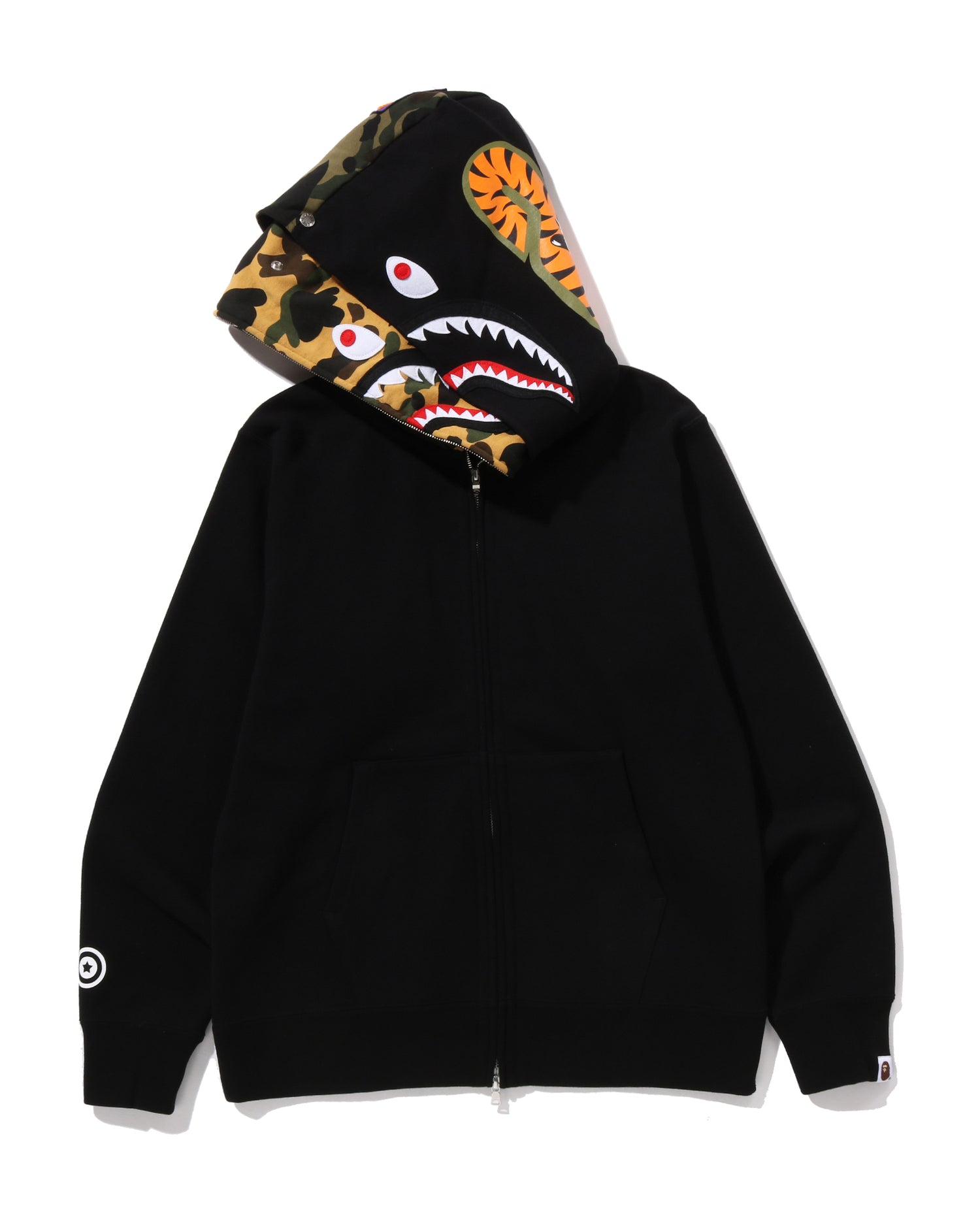 A BATHING APE® Shark Full Zip Double Hoodie | Bape official