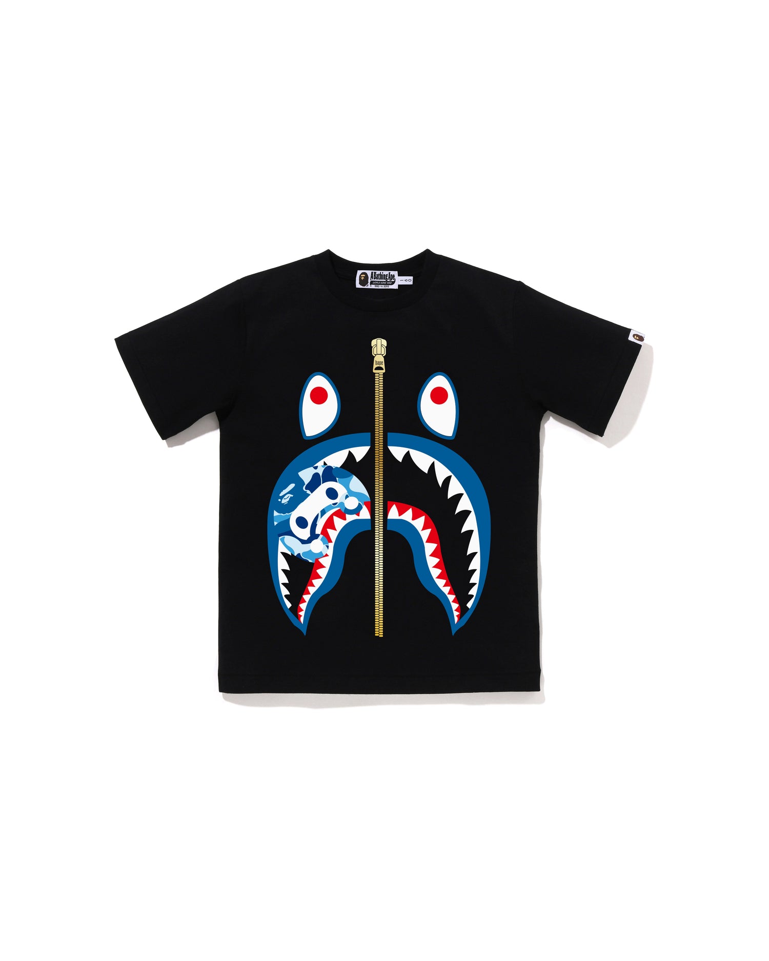 A BATHING APE® Kids Abc Camo Milo Shark Tee Jr | Bape official