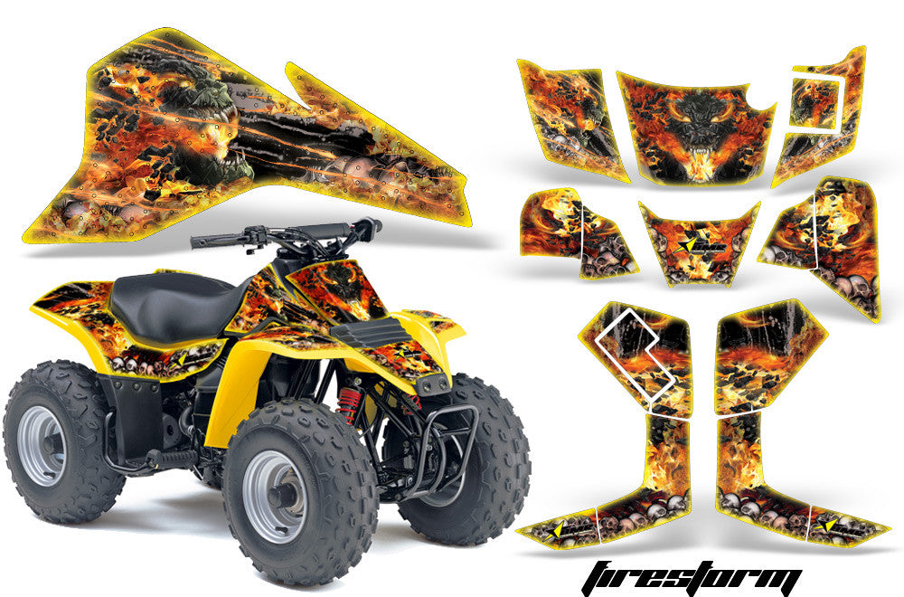 Kawasaki KFX 100 Graphic Kits - Invision Artworks Powersports Graphics