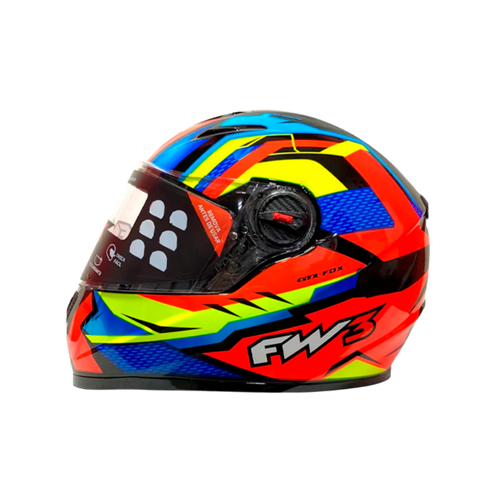 Capacete FW3 GTN Fox Laranja | SBS Motos