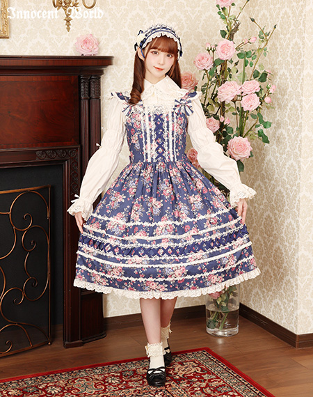 Innocent World｜薔薇と苺のクロスリボンジャンパースカート