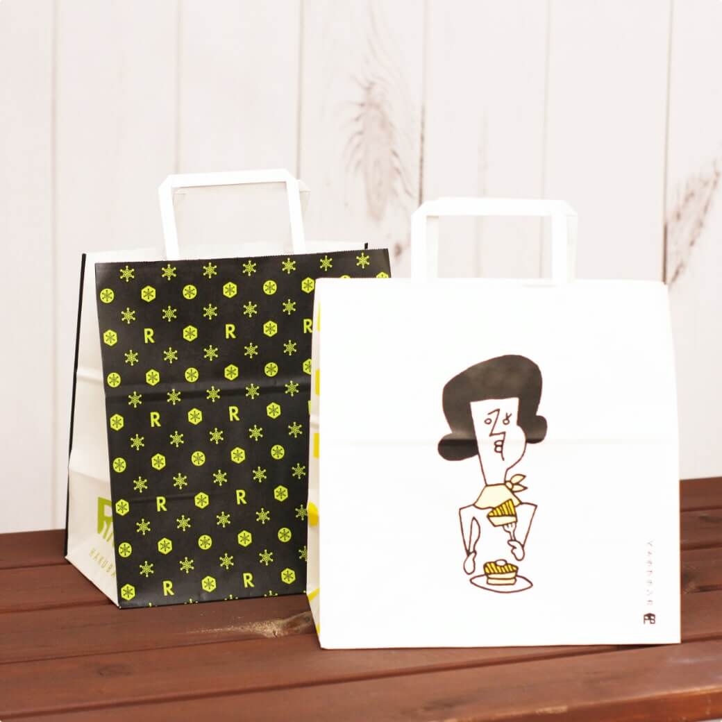 1枚10円台〜の激安紙袋・格安ギザギザ（輪転）｜井上紙袋 オリジナル