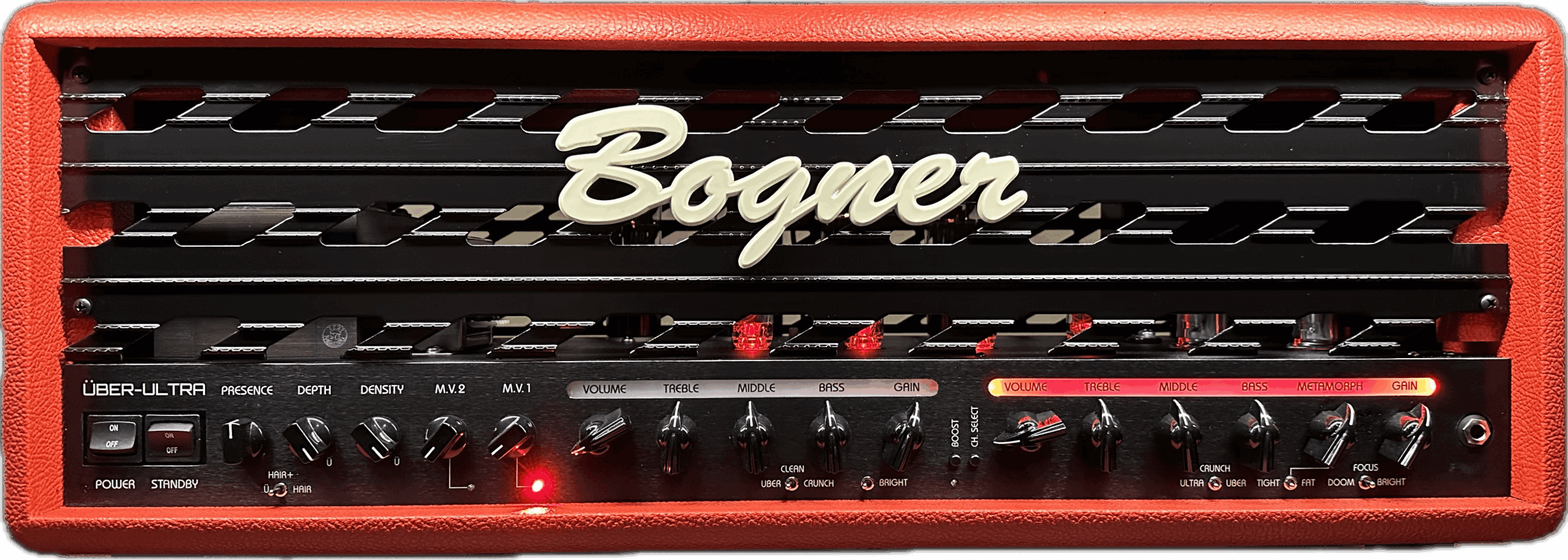 Bogner Uberschall Mk2 All-Tube Guitar Amp Head, Red Bronco