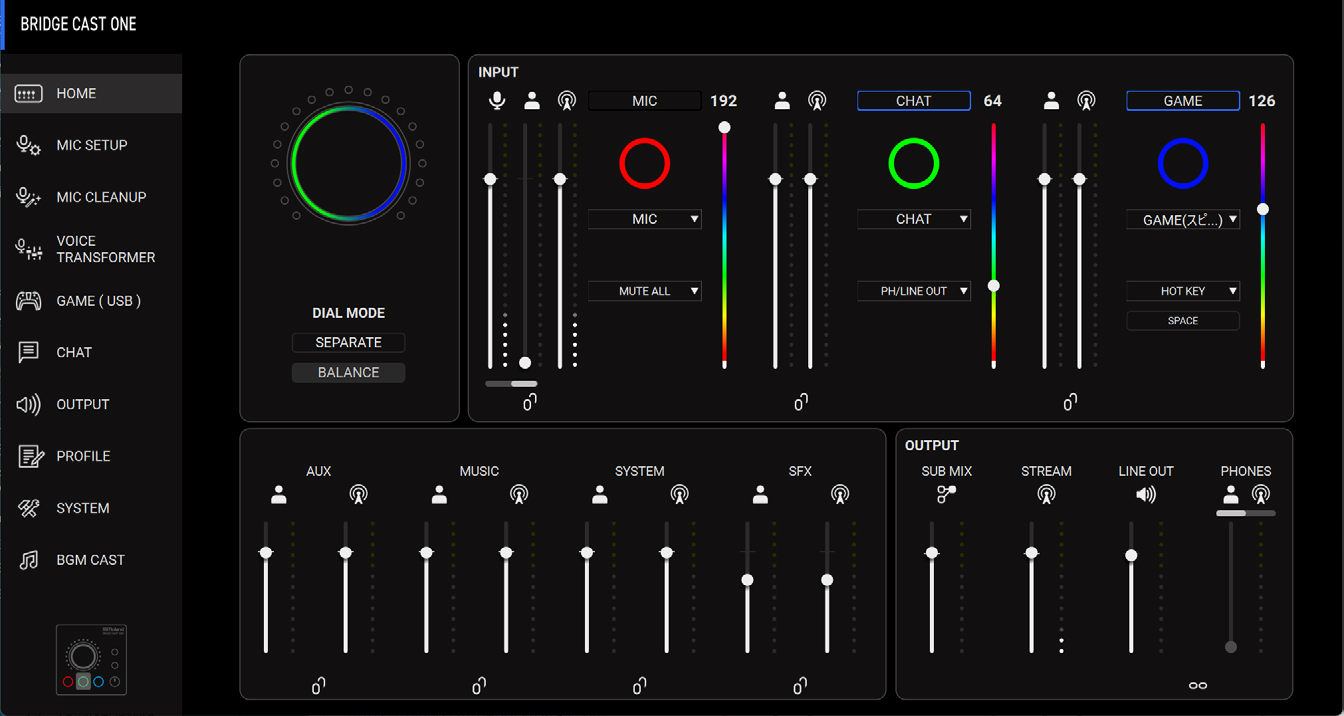 ROLAND BRIDGE CAST ONE | ゲーマーやストリーマー向け小型ゲーミング