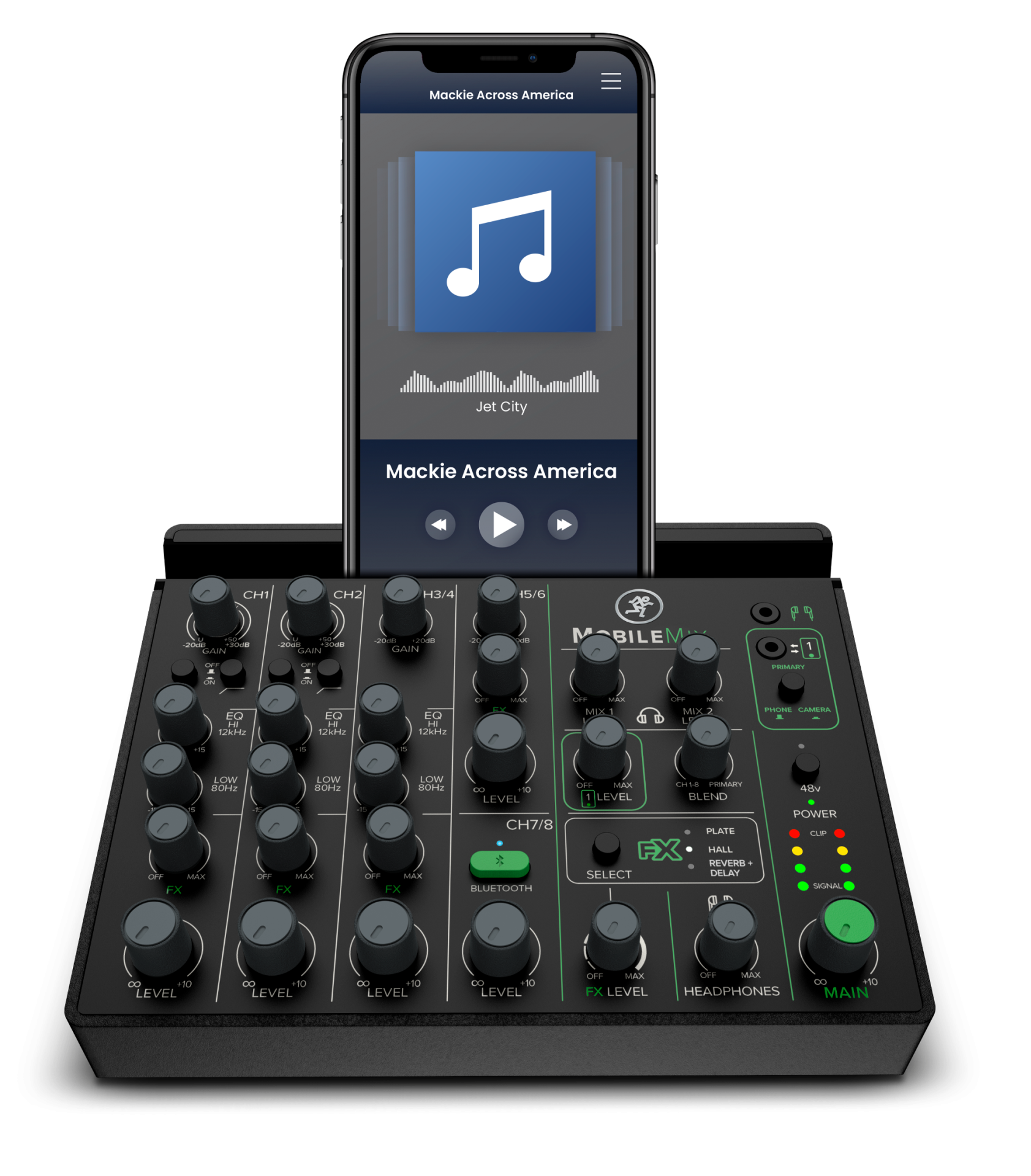Mackie MobileMix | モバイルバッテリーでも駆動が可能なコンパクト