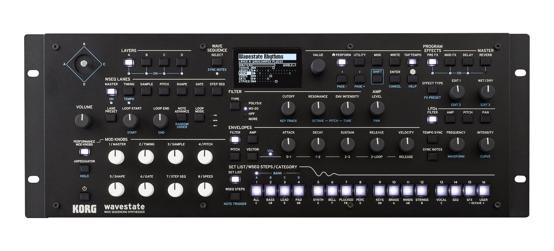 Korg wavestate module | ウェーブ・シーケンシング2.0を搭載、MIDI2.0