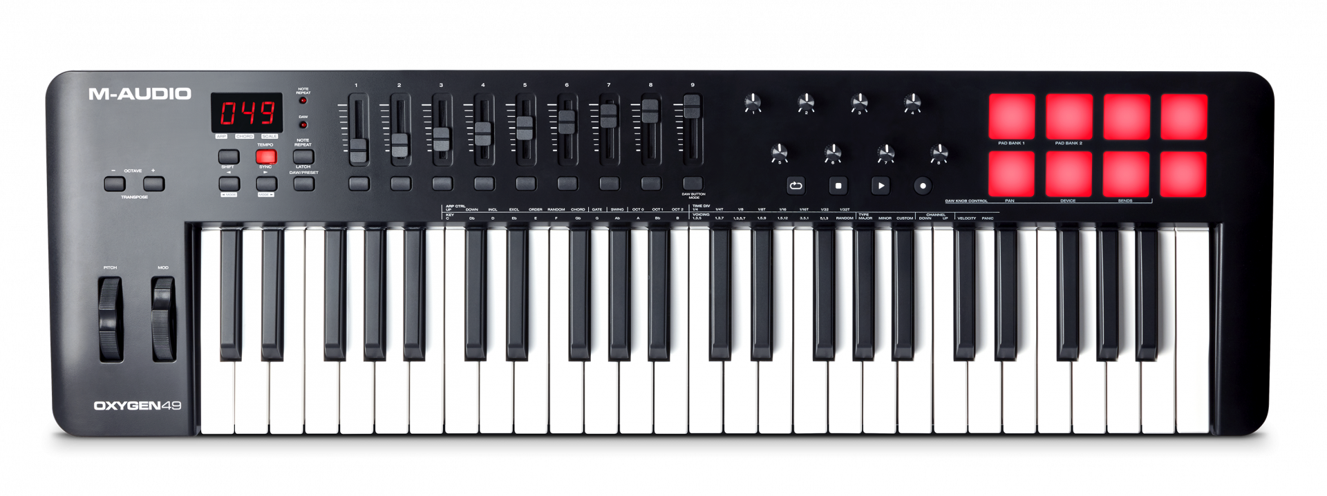 M-Audio : Oxygen 49 MKV / Oxygen 61 MKV | USBバスパワー駆動のMIDI