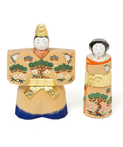 送料無料】奈良一刀彫 鐵山作 立雛5．5号（三越） | 鐵山/テツザン