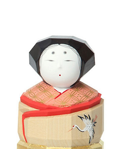送料無料】奈良一刀彫 鐵山作 立雛6．5号（三越） | 鐵山/テツザン