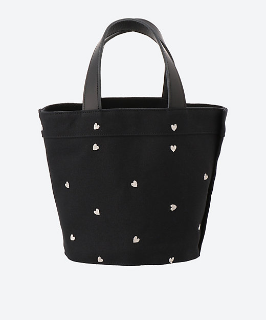 Leather―trimmed canvas tote S | LUDLOW