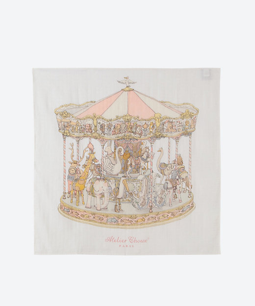 おくるみ Carre―Carousel Pink | ATELIER CHOUX