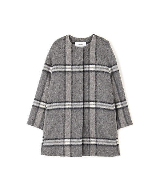 アルパカシャギーチェックコート（5314252007） | ADORE