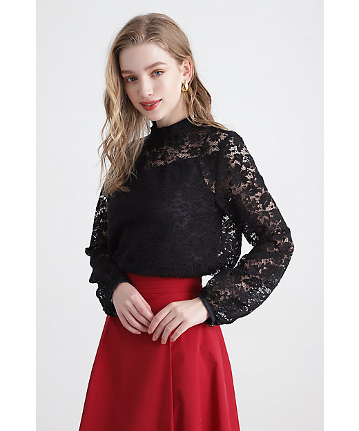 ◇コードレーススタンドブラウス（0314210204