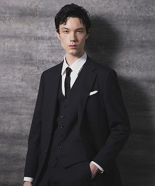 ウールトロピカル プレーンカラー スーツ（0701SG01） | COMME