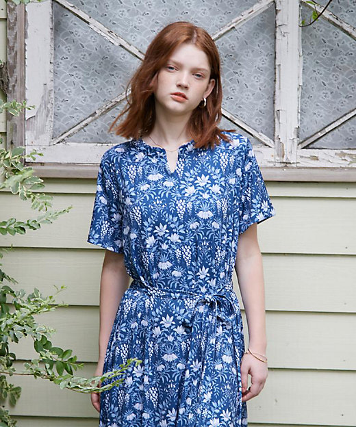 WEB限定／M～LL3サイズ／ジャージ素材】パルテール柄